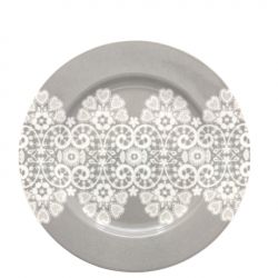 Talerz lace warm grey