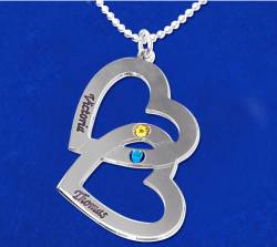 Naszyjnik Silver Romantic z kamieniami