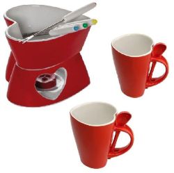 Zestaw upominkowy fondue i kubek x2 - prezenty najlepsze pomys�y na prezent