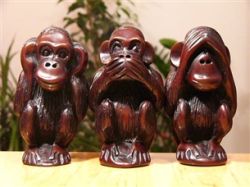 Figurka Trzy mądre małpy